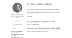 Desktop Screenshot of dominicrodger.com